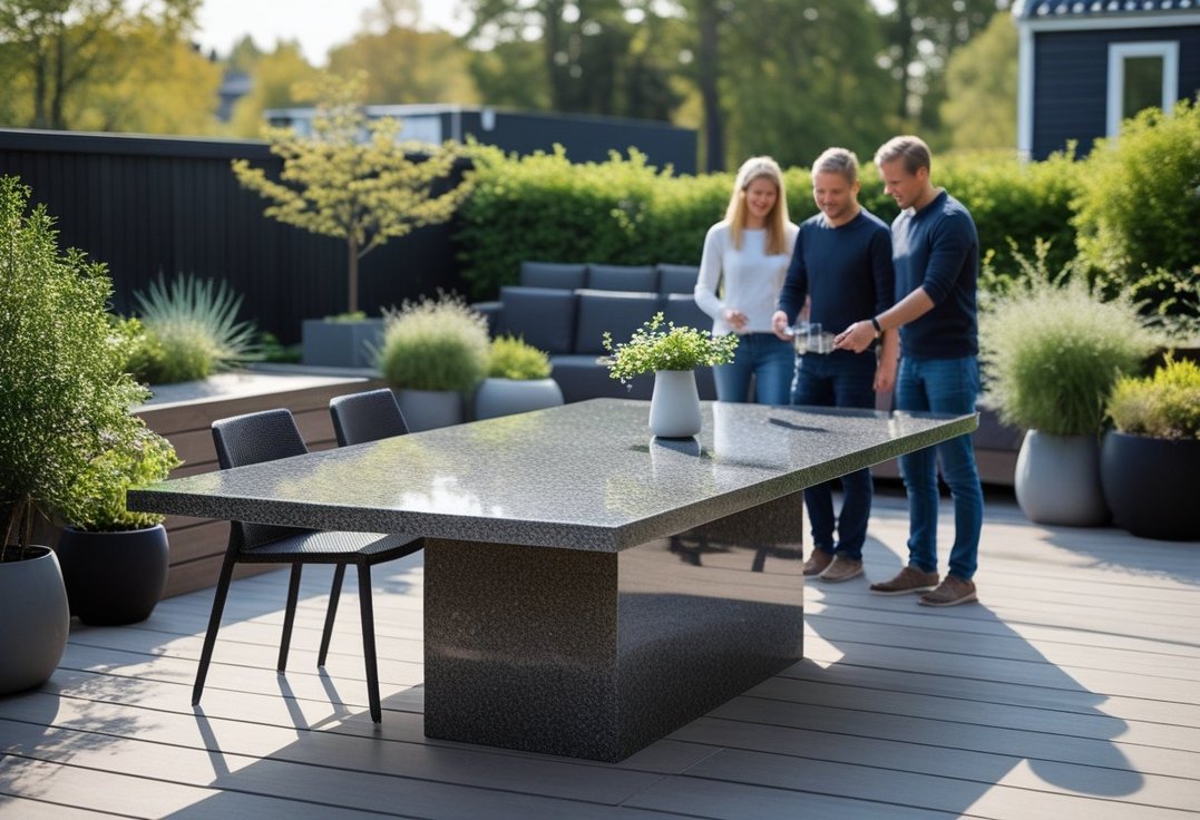 Sadan vaelger du det perfekte granit havebord til din terrasse i Nakskov